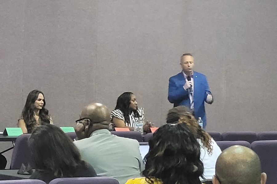 Historic West Mansfield TX Candidate Forum Candidate Speaking