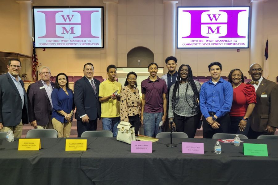 Historic West Mansfield TX Candidate Forum Group Photo