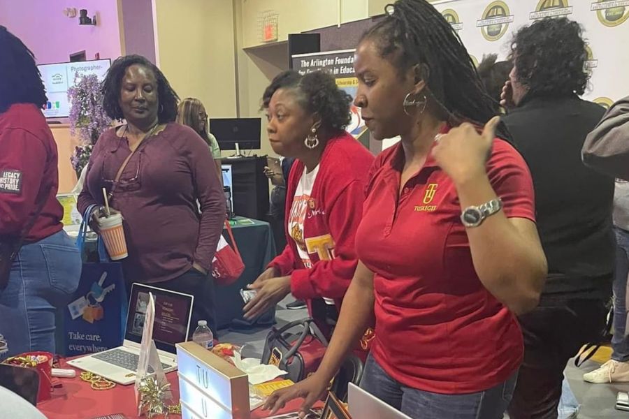 Historic West Mansfield TX CDC HBCU Fair Tuskegee Table